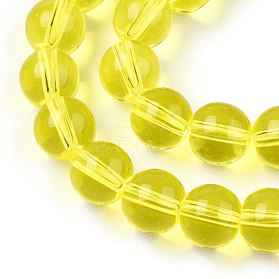 Transparent Glass Beads Strands GLAA-T032-T8mm-12-1