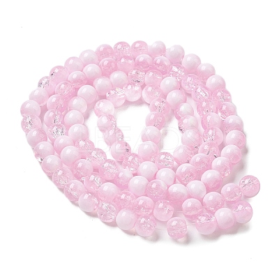 Crackle Glass Beads Strands GLAA-U001-8mm-03-1