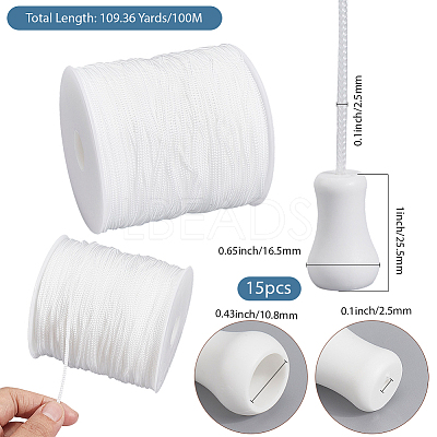 100M Nylon Braided Cords for Macrame Craft OCOR-SP0001-28-1