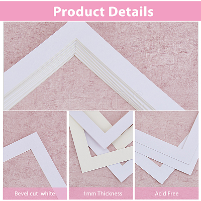 Square Paper Picture Frame FIND-WH0139-300-1