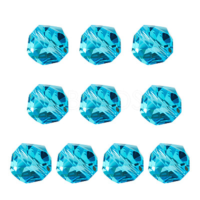 10Pcs Glass Imitation Austrian Crystal Beads GLAA-TADJ0001-11G-1