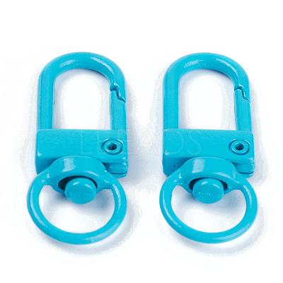 Zinc Alloy Baking Paint Swivel Snap Hooks Clasps PALLOY-H194-A10-1