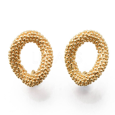 Brass Stud Earrings Findings X-KK-R116-012-NF-1