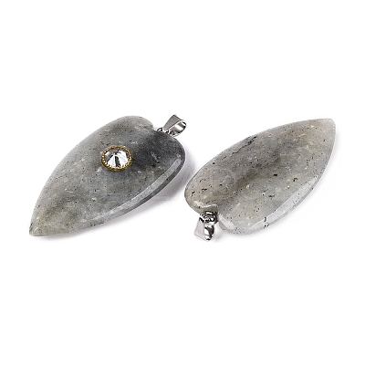 Natural Labradorite Pendants G-Q601-47D-1
