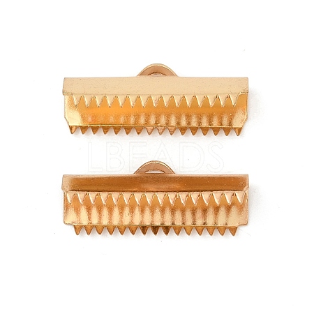 304 Stainless Steel Ribbon Crimp Ends STAS-E471-05N-G-1