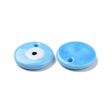 Handmade Lampwork Evil Eye Pendants LAMP-E106-02A-02-1