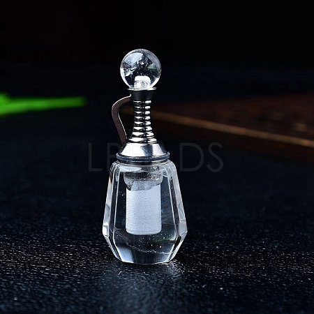 Natural Quartz Crystal Perfume Bottles PW-WGACEC4-06-1