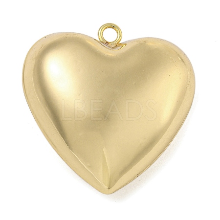 Heart Brass Pendants KK-N254-98G-03-1