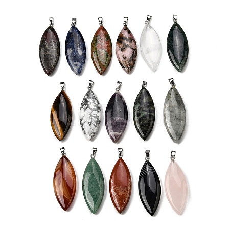 Natural Mixed Stone Big Pendants G-F820-06-1