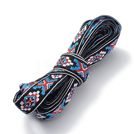 Embroidery Flower Polyester Ribbons OCOR-XCP0002-10-1