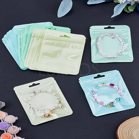 60Pcs 3 Colors Plastic Packaging Yin-yang Resealable Bags OPP-LP0001-13-1