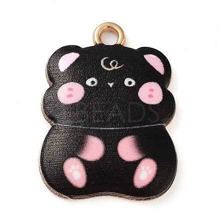 Rack Plating Alloy Enamel Pendants FIND-Q099-13G-05-1