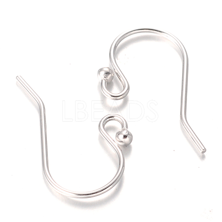 Platinum Plated Sterling Silver Earring Hooks X-H1281-P-1