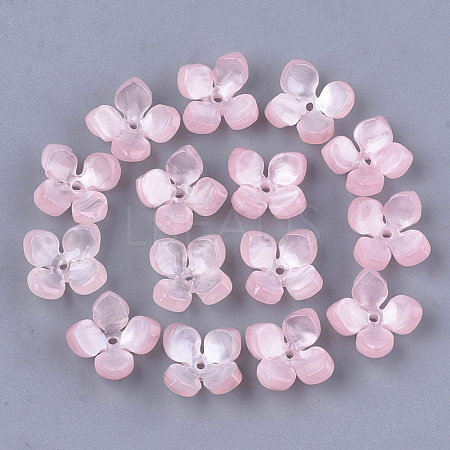 Cellulose Acetate(Resin) Bead Caps KK-S161-02B-1