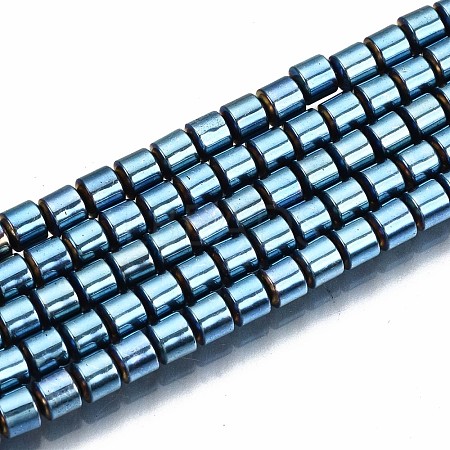 Electroplate Non-magnetic Synthetic Hematite Beads Strands G-T114-62-08-1