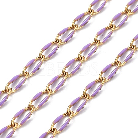 Ion Plating(IP) 304 Stainless Steel Handmade Beaded Chain CHS-K019-02G-06-1