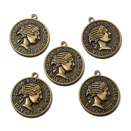 Tibetan Style Alloy Pendants X-EA13483Y-AB-1