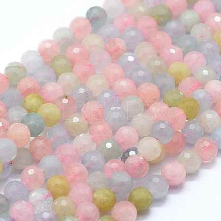 Natural Morganite Beads Strands G-D0013-46-1