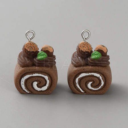 Opaque Resin Pendants RESI-CJC0028-05P-02-1
