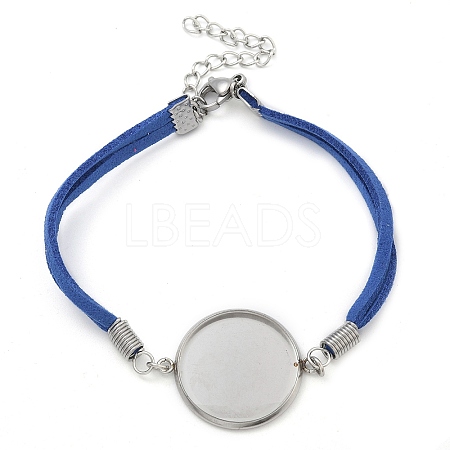 Faux Suede Double Cord Bracelet Making STAS-M084-10P-03-1