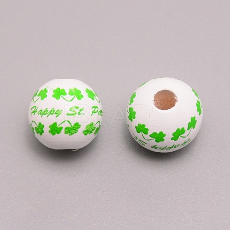 Wooden Beads WOOD-WH0015-90-1