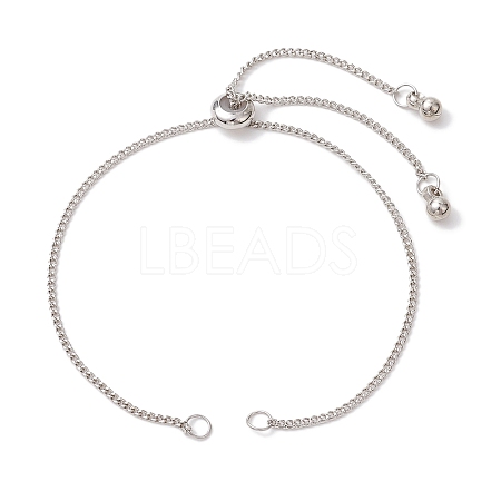 Brass Slider Bracelet Makings AJEW-JB01253-02-1