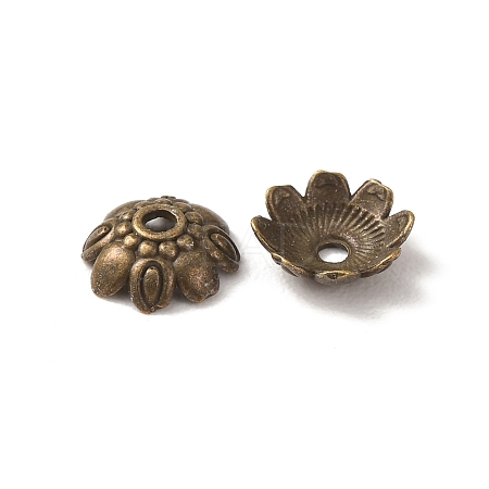 Tibetan Style Alloy Bead Caps K08ME071-1