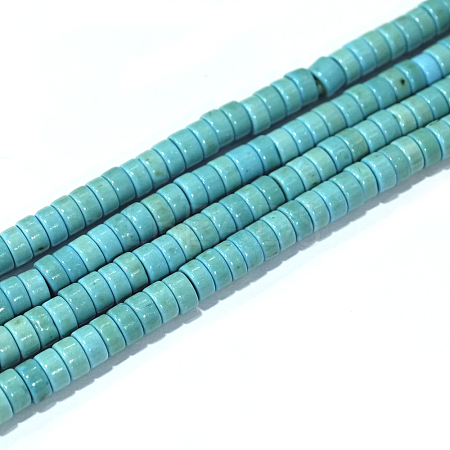 Synthetic Turquoise Beads Strands X-TURQ-G110-4x2mm-09-1