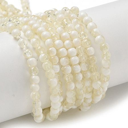 Crackle Glass Beads Strands GLAA-U001-4mm-11-1