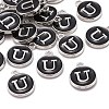 Platinum Plated Alloy Charms LS-ENAM-S118-02U-P-4