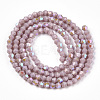 Opaque Solid Color Electroplate Glass Beads Strands LS-EGLA-A039-P2mm-L13-2