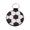 Sport Theme PU Leather Keychain SJEW-K002-08P-04-1