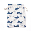 Polycotton(Polyester Cotton) Packing Pouches Drawstring Bags ABAG-S003-02-M-2