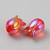 Transparent UV Plating Acrylic Beads TACR-TAC0001-09B-02-2