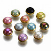Imitation Pearl ABS Plastic Sewing Buttons BUTT-T009-6mm-M-G-2
