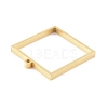 Ion Plating(IP) 304 Stainless Steel Open Back Bezel Pendants STAS-K208-02G-2