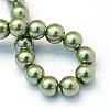 Baking Paint Pearlized Glass Pearl Round Bead Strands HY-Q003-6mm-49-4