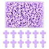 200Pcs Opaque Acrylic Beads SACR-FS0001-39F-1