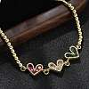 Brass Micro Pave Cubic Zirconia Slider Bracelets BJEW-S163-01B-G-3