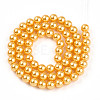 Baking Paint Pearlized Glass Pearl Bead Strands HY-N002-6mm-A08-3