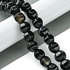 Natural Black Agate Beads Strands G-H023-A03-01-2