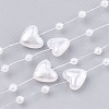 ABS Plastic Imitation Pearl Beaded Trim Garland Strand AJEW-S071-02D-1