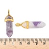 Natural Charoite Pointed Pendants X-G-G902-A03-5
