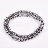 Electroplate Non-magnetic Synthetic Hematite Beads Strands X-G-J169A-6mm-02-2
