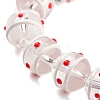 Glass with Enamel Beads Strands GLAA-M047-01F-3