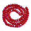 Electroplate Opaque Solid Color Glass Beads Strands LS-EGLA-A034-P3mm-L21-3