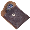 1Pc Square Leather Ring Storage Bags with Snap Button ABAG-CL0001-23-1