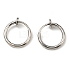 Non-Tarnish 304 Stainless Steel Clip-on Earrings LS-X-EJEW-P232-01P-1