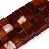 Natural Red Agate(Dyed & Heated) Beads Strands G-T139-8x8-35A-4