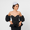 Bowknot Wool Felt Fascinators Pillbox Hat with Iron Alligator Hair Clips LS-MRMJ-WH0077-113A-7